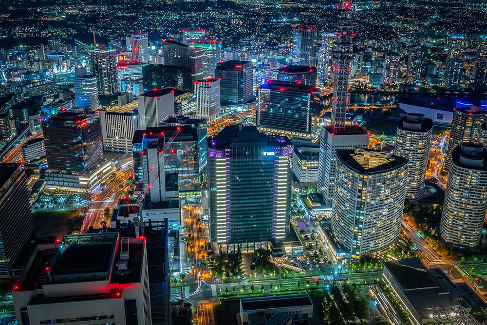 横浜駅方面の眺め