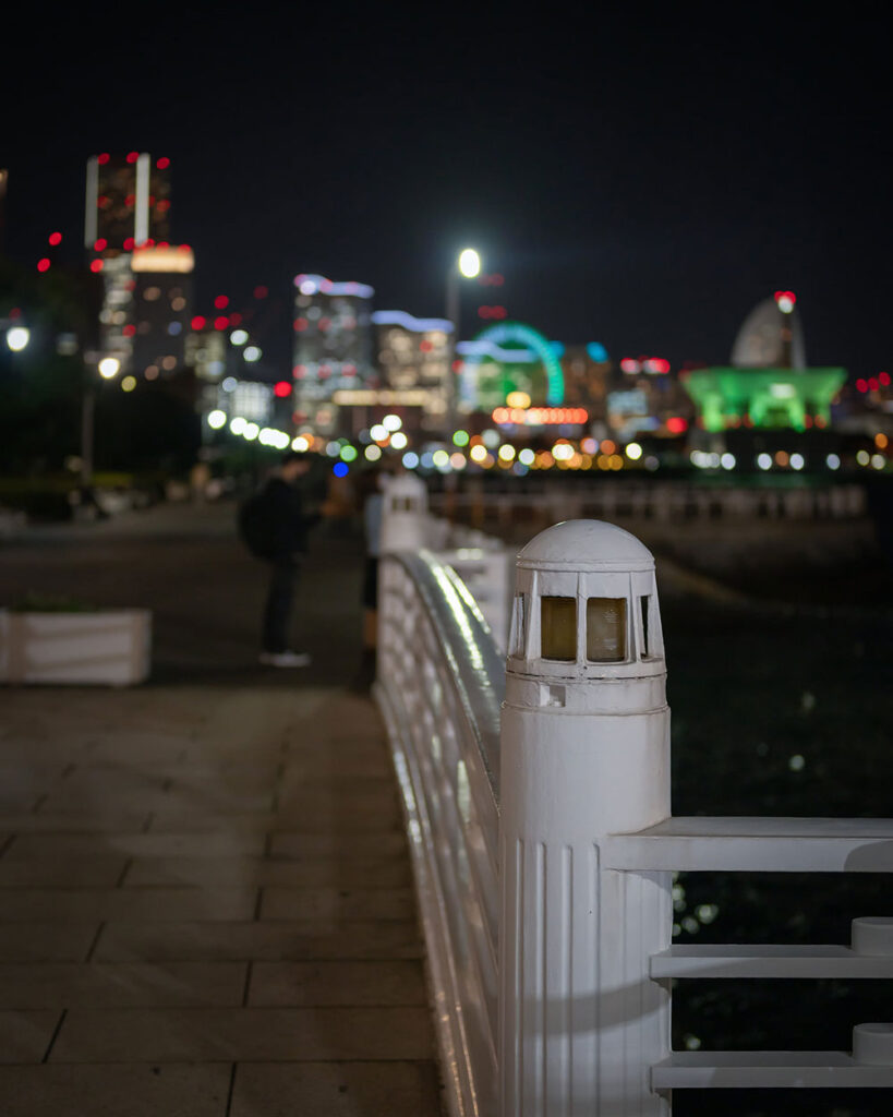 山下公園の夜景撮影