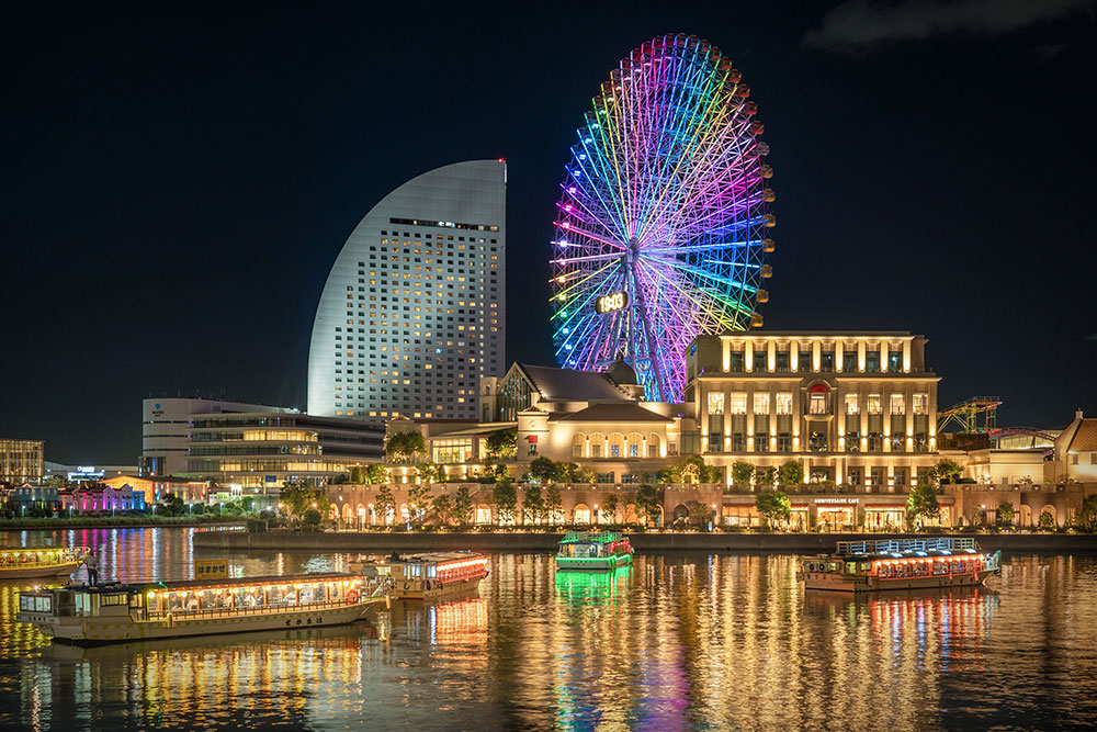 汽車道から見渡す広々とした風景