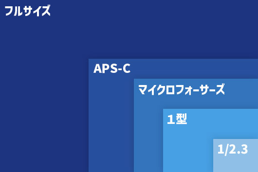 カメラの種類（センサーサイズの違い）