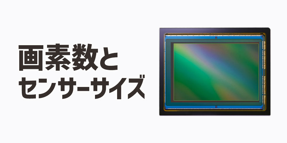 カメラの画素数と「センサーサイズ」の関係