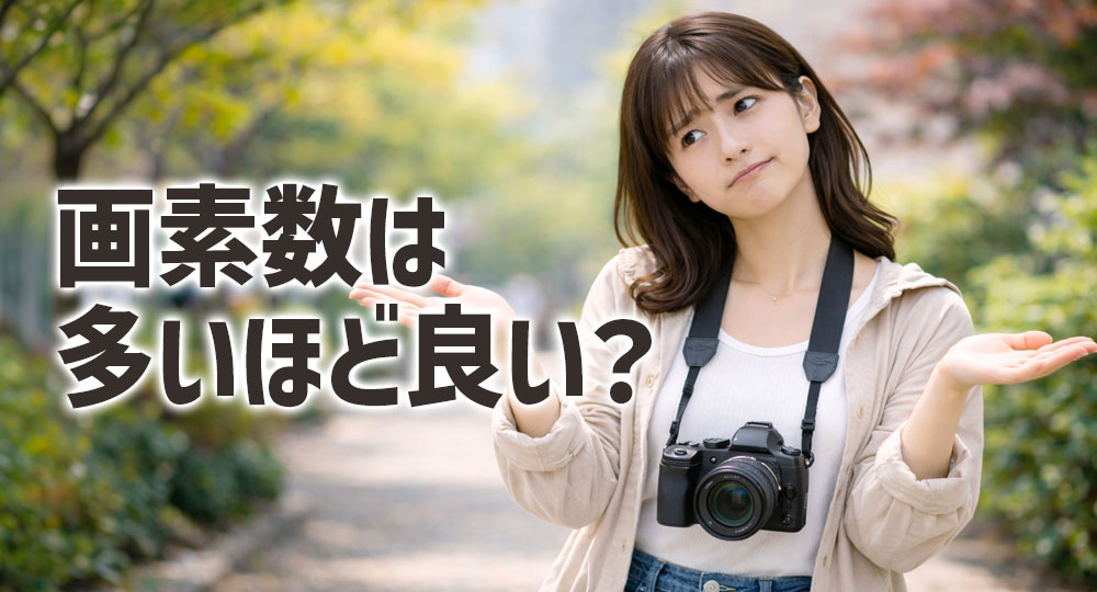 カメラの画素数は多ければ多いほど良い?
