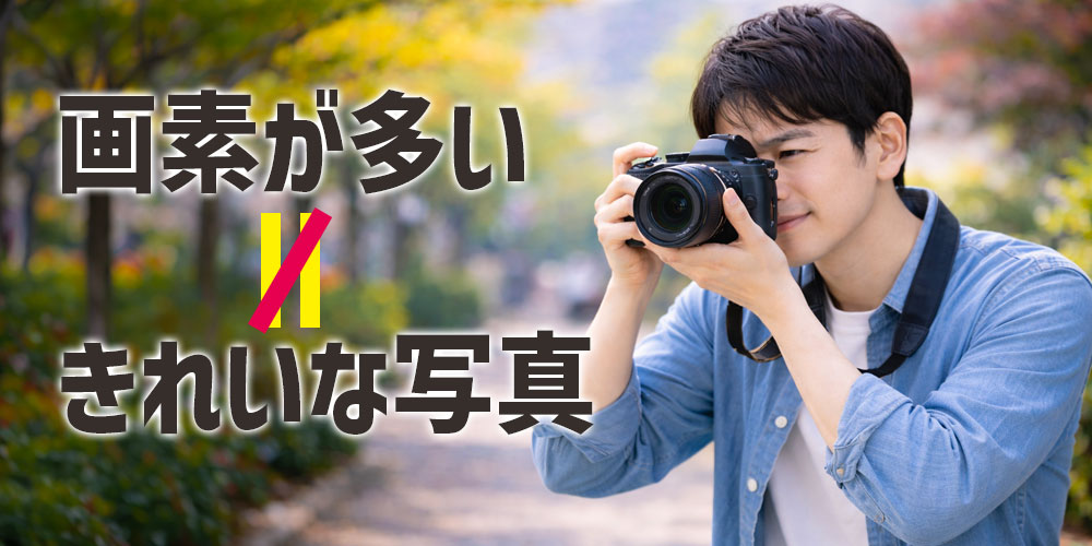 画素数が多いと写真はきれいになるのか