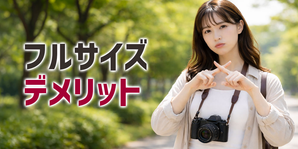 フルサイズのデメリット