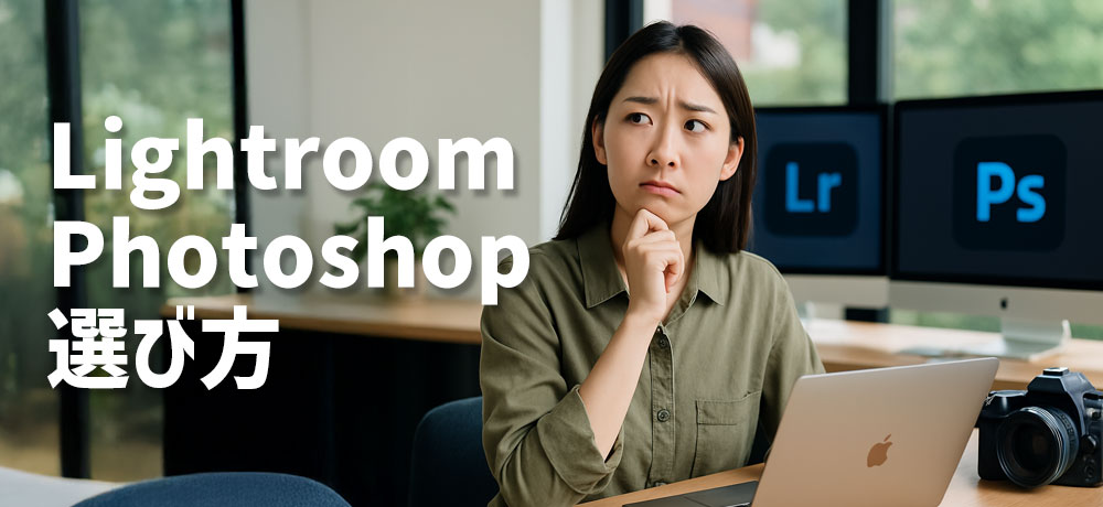 LightroomとPhotoshopの違いを踏まえた選び方