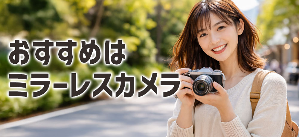 おすすめはミラーレスカメラ