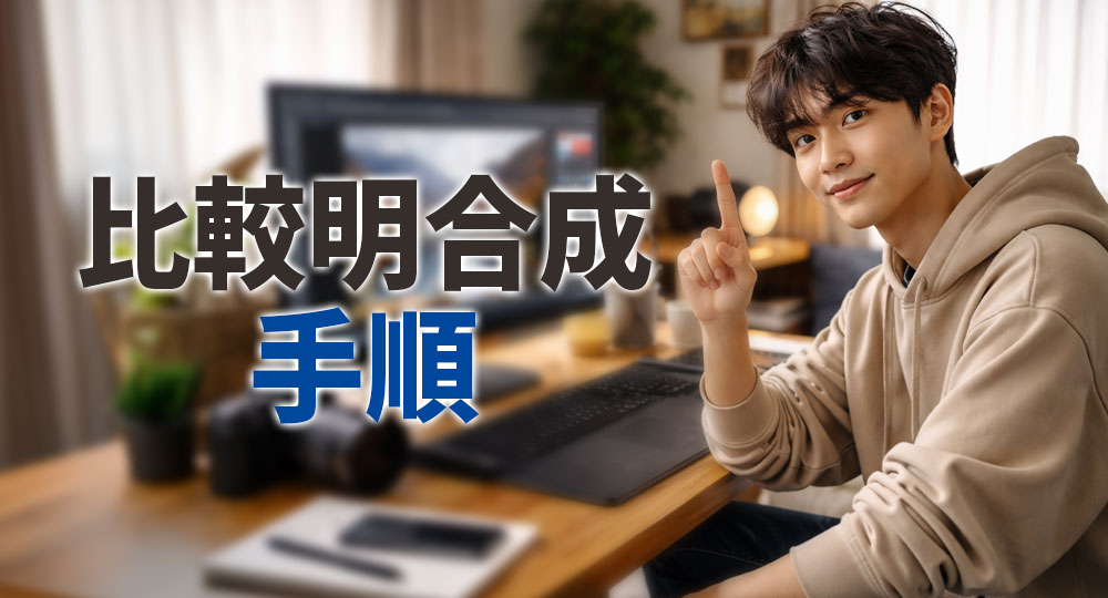 Photoshopを使った比較明合成の手順