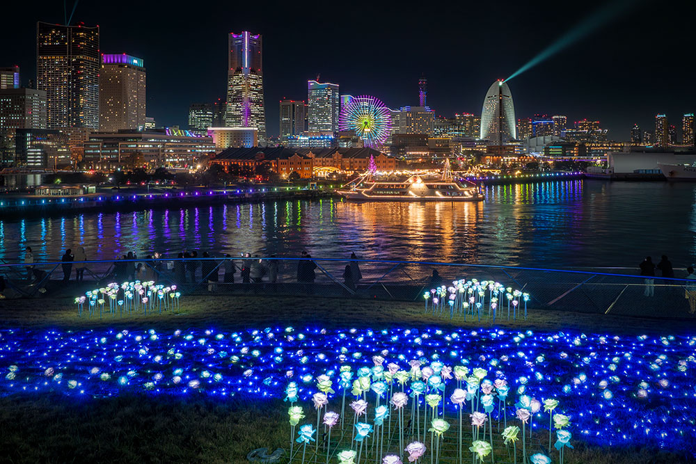 大さん橋でロマンチックな夜景を満喫！みなとみらいの絶景ポイント