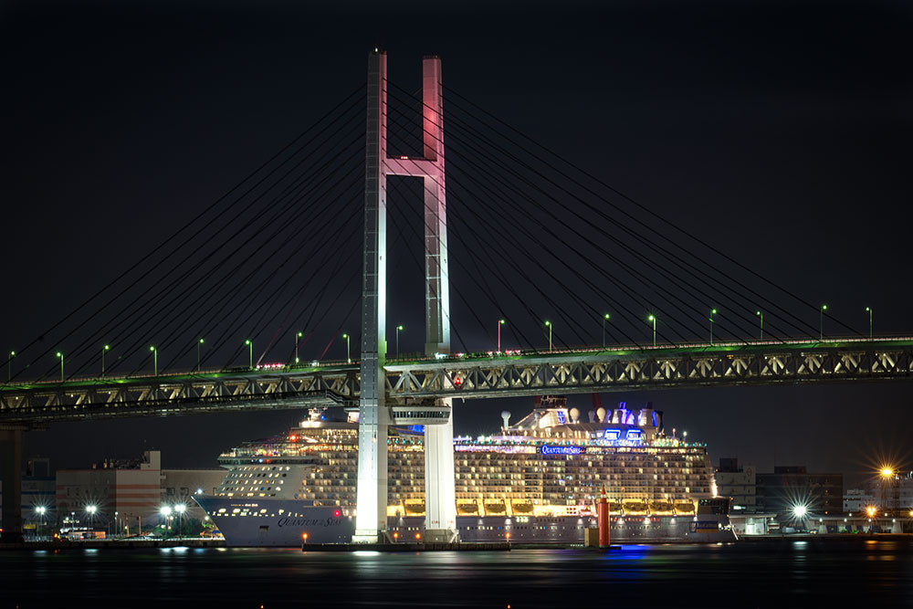 横浜ベイブリッジの夜景が撮れる撮影スポット