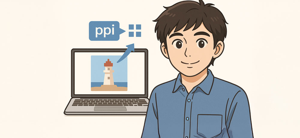「ppi」は画面での表示の細かさ