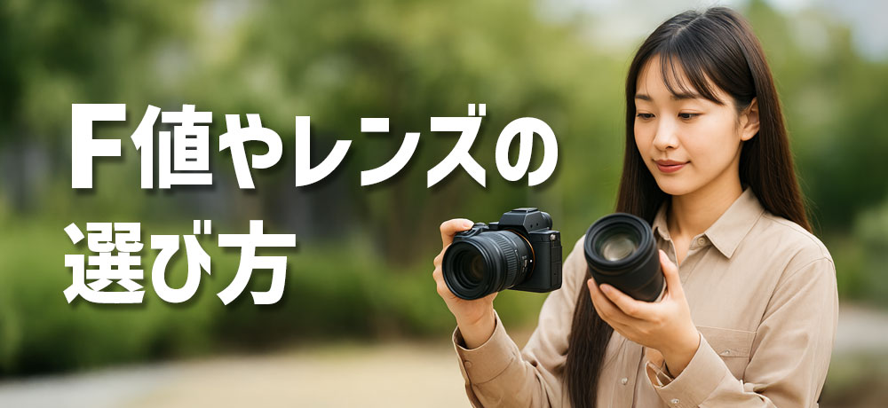 被写界深度をわかりやすく操作する方法:F値やレンズの選び方